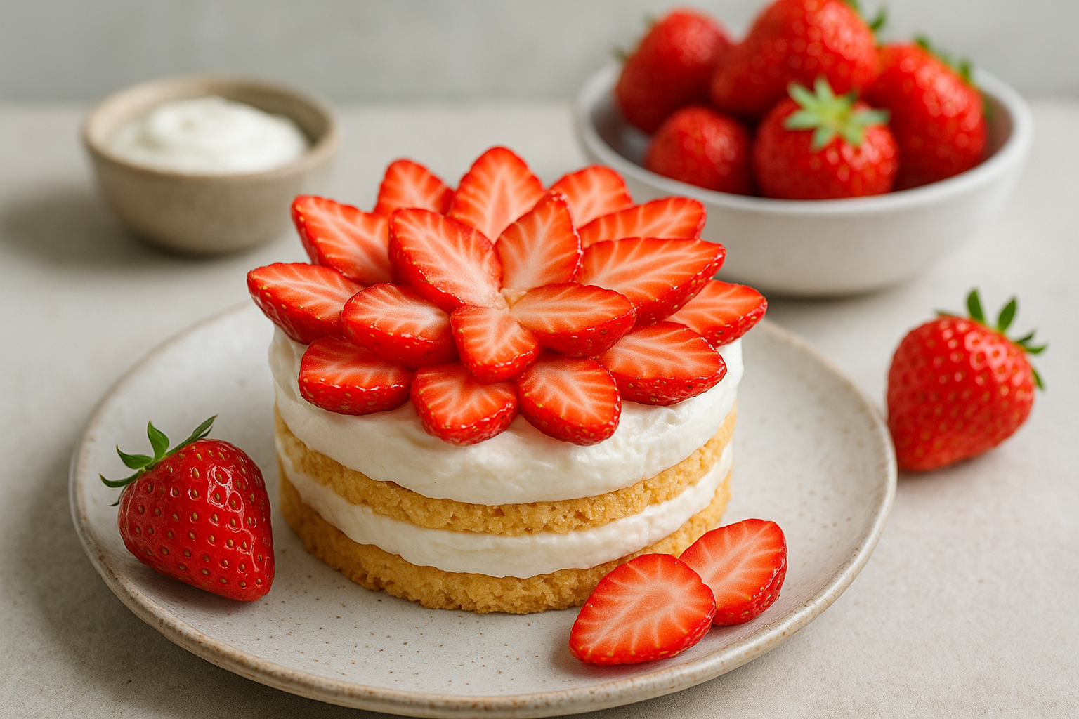 Hópehely eper felhasználása – látványos desszertek