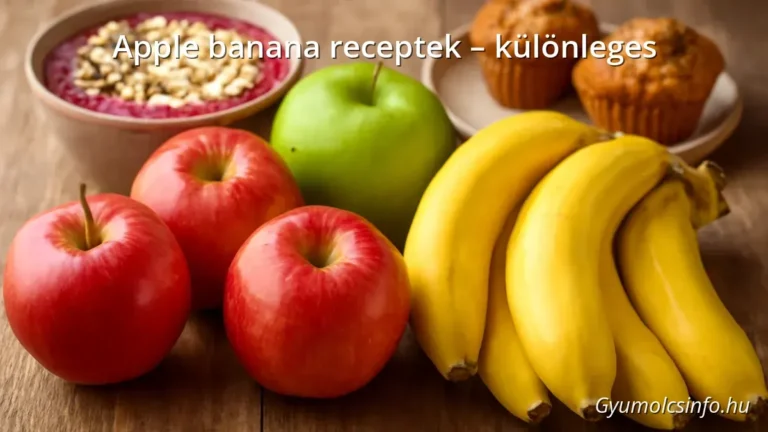 Friss alma és banán különféle receptekhez, smoothie bowl és muffinok