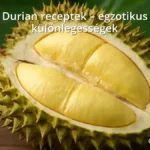 Durian fruit with spiky shell and creamy flesh